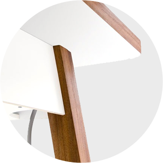 Storage compartment under the desktop